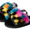 UGG Kids Fluff Yeah Slide Checks (Infant/Toddler) -Ugg 71YObSimu7L. AC SR920736