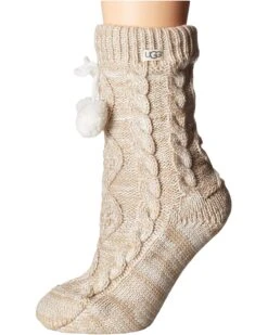 UGG Pom Pom Fleece Lined Crew Sock